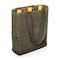 Picnic Time Family Of Brands 3 Bottle Insulated Wine Cooler Bag, Khaki Green with Brown Accents 537-03-140-000-0 - alternate 3