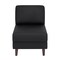 Flash Furniture HERCULES Artemis Black LeatherSoft Middle Reception Chair w/Wooden Walnut Legs ZB-8921M-BLK-GG - alternate 2