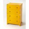 Homeroots 24" Yellow Solid Wood Four Drawer Dresser 389736 - alternate 1