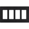 Lutron Designer Wall Plates, Number of Gangs: 4 Satin Finish, Midnight SC-4-MN - alternate 1
