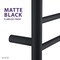 Anzzi Gown 7-Bar Stainless Steel Wall Mounted Towel Warmer in Matte Black TW-AZ027MBK - alternate 2