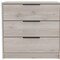 Homeroots 28" Light Gray Wood Three Drawer Dresser 477785 - alternate 2