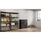 Hirsh Storage Cabinet, 42 in H, 36 in W, 18 in D, Recessed Twist, Keyed, Black, 2 Shelves 22002 - alternate 2