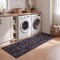 Jonathan Y Primrose Art Nouveau Floral Border Non-Slip Machine-Washable Dark Gray/Multi 2ft x 8ft Runner Rug BTF100A-28 - alternate 2