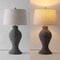 Jonathan Y Elicia 31 in. Coastal Bohemian Hand Woven Water Hyacinth Urn LED Table Lamp, Gray JYL1015C - alternate 2