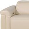 Homeroots 126" Beige Top Grain Leather Reclining Metal USB Sofa 720363 - alternate 3