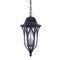 Homeroots Matte Black Geometric Glass Hanging Light 397988 - alternate 1