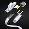 Maximm 12ft Cat7 Flat Shielded Ethernet Cable 10Gbps RJ45, 2PK, White, 2PK CAT7F-12FT-White-2PK - alternate 2
