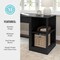 Martha Stewart Kayden Home Office Modular 2 Tier Bookshelf in Black NAN-FY-23042-SF-BK-MS - alternate 2