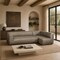 Manhattan Comfort Lukas 118 in Right-Facing 2-Piece Sectional Sofa in Taupe SF1927-TP - alternate 1