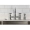 Kingston Brass Bridge Kitchen Faucet with Brass Sprayer, Polished Chrome KS3271BEXBS - alternate 2