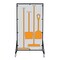 5S Supplies Housekeeping Shadow Board Broom Station V10, Gray / Orange, Broom + Stand, No Text HSB-V10-GRAY/ORANGE-BO-STAND-NO TEXT - alternate 1