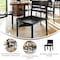 Flash Furniture Bridgeport Indoor-Outdoor Stacking Patio Chairs w/Slatted Backrest, All-Weather Resin Chairs, 2PK 2-DHF-317-APP-BLK-GG - alternate 2