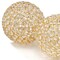 Homeroots Set Of Two 5" Gold And Faux Crystal Bling Spheres, 2PK 383757 - alternate 1