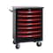 Wrightmaster 22 in. W x 13.6 in. D 7-Drawer Metal Roller Cabinet Tool Chest in Black ZR-245256 - alternate 2
