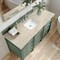 James Martin Vanities Brittany 60" Single Vanity, Smokey Celadon, w/ 3 CM Tajnar Eclos Top 650-V60S-SC-3TJR - alternate 2
