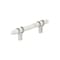 Amerock Carrione 3 inch 76mm Center-to-Center Marble White/Polished Nickel Cabinet Pull BP36639MWPN - alternate 1