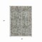 Homeroots 3' X 5' Pewter And Ivory Abstract Washable Indoor Outdoor Area Rug 615446 - alternate 2