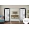 Sartodoors Sturdy Double Barn Door with Frosted Glass Planum 2102 Black 60x84 (2* 30x84) Solid Core PLANUM2102DB-S-BLK-60 x 84 (2* 30x84) - alternate 2