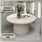 Leisuremod Dune Modern Round Side Table - Weather-Resistant Fiberstone Indoor/Outdoor Table DCT32GR - alternate 2