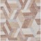 Homeroots 3' X 5' Copper Geometric Washable Indoor Outdoor Area Rug 608052 - alternate 2