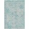 Homeroots 8' X 10' Teal Blue And Pink Floral Medallion Washable Indoor Outdoor Area Rug 616637 - alternate 3