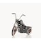 Homeroots 8" Black Metal Hand Painted Model Motorcycle Tabletop Sculpture 401168 - alternate 2