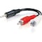 C2G 12ft Value Series One 3.5mm Stereo Male To Two RCA Stereo Male Y-Cable 39943 - alternate 1