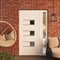 Vdomdoors Front Exterior Prehung Metal-Plastic Door, Manux 8933 White Silk, Side Sidelite Transom, Office Com MANUX8933EXD-WS-W36+14xH80-LH - alternate 2
