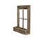 Homeroots 25" X 22" Gray Weathered Wood Window Frame With Planter 380266 - alternate 3