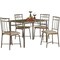Monarch Specialties Dining Set - 5Pcs Set / White Bench And 3 Side Chairs I 1029 - alternate 1