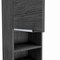Homeroots 12" Smoky Black Wood Floating Single Door Bathroom Vanity And Medicine Cabinet 543606 - alternate 2