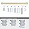 Amerock Blackrock 12 inch 305mm Center-to-Center Champagne Bronze Appliance Pull BP55280CZ - alternate 2