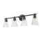 Z-Lite Belle 4-Light Vanity, 32 in W, Matte Black 7519-4V-MB - alternate 3