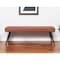 Homeroots 54in Brown and Black Faux Leather Upholstered Dining Bench 558170 - alternate 3