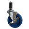 Service Caster 5'' Solid Poly Swivel 1-1/8'' Expanding Stem Caster with Brake SCC-EX20S514-SPUS-TLB-118 - alternate 1
