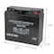 Upg Sealed Lead Acid Battery, 12 V, 18Ah, UB12180, F2 Faston Tab Terminal, AGM Type 40648 - alternate 3