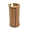 Homeroots Traditional Solid Teak Toilet Paper Rack 475853 - alternate 1