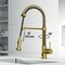 Vigo Edison Single Handle Pull-Down Sprayer Kitchen Faucet with Touchless Sensor in Matte Brushed Gold VG02001MGS - alternate 2