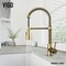 Vigo Brant Single Handle Pull-Down Sprayer Kitchen Faucet in Matte Brushed Gold VG02003MG - alternate 2