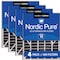 Nordic Pure 20x25x5 Plus Carbon Pleated Air Filter, High Capacity, MERV 12, 4 PK 20x25x5ABPM12C-4 - alternate 1