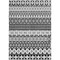 Homeroots 8' X 10' Black Gray And Ivory Quatrefoil Washable Indoor Outdoor Area Rug 583201 - alternate 2
