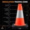 Xpose Safety Traffic Safety Cone, 12 in, PVC, 6 in Reflective Collar, Orange, 48 pk OTC12-4-48-X - alternate 3