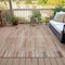 Homeroots 8' X 10' Rust And Ivory Striped Washable Indoor Outdoor Area Rug 631554 - alternate 3