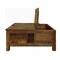 Homeroots 40" Brown Solid Wood Square Lift Top Solid Trunk Coffee Table 488844 - alternate 2