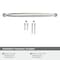 Amerock Kane 8-13/16 inch 224mm Center-to-Center Satin Nickel Cabinet Pull BP53809G10 - alternate 2