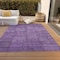 Homeroots 9' X 12' Purple Eggplant And Gray Patchwork Washable Indoor Outdoor Area Rug 581609 - alternate 2