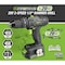 Richpower Genesis G20 Max Hammer Drill, Battery Included, 20 V, 2 Ah, 1/2 in Chuck, Ratcheting Chuck GLHD20B - alternate 2