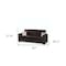 Homeroots 87" Brown Chenille Sleeper Sofa And Toss Pillows 607086 - alternate 2