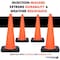 Traffic Kontrol 28in Traffic Cone, 7 lbs, Orange, No Reflective Collar, 1PC TKTC-28-7-OR-NC - alternate 2